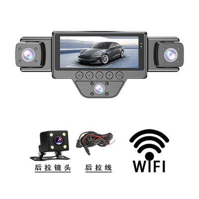 Infrared Night Vision, 4K – Driving recorder - n89-five-record-wifi-front-of-the-car-rear-of-the-car-inside-the-car-left-and-right