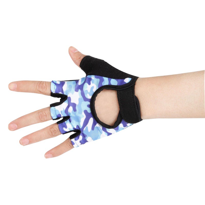 Children's Bike Riding Half Finger Gloves Outdoor Sports Fitness Roller Skating Mountain Bike Children's Gloves Manufacturer Wholesale