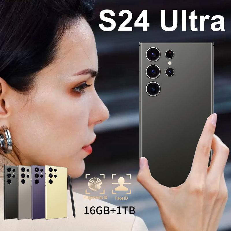 For S24 Ultra mobile phone case cross-border mobile phone 6.75 inch smart phone 4 64G built-in pen 4G netcom