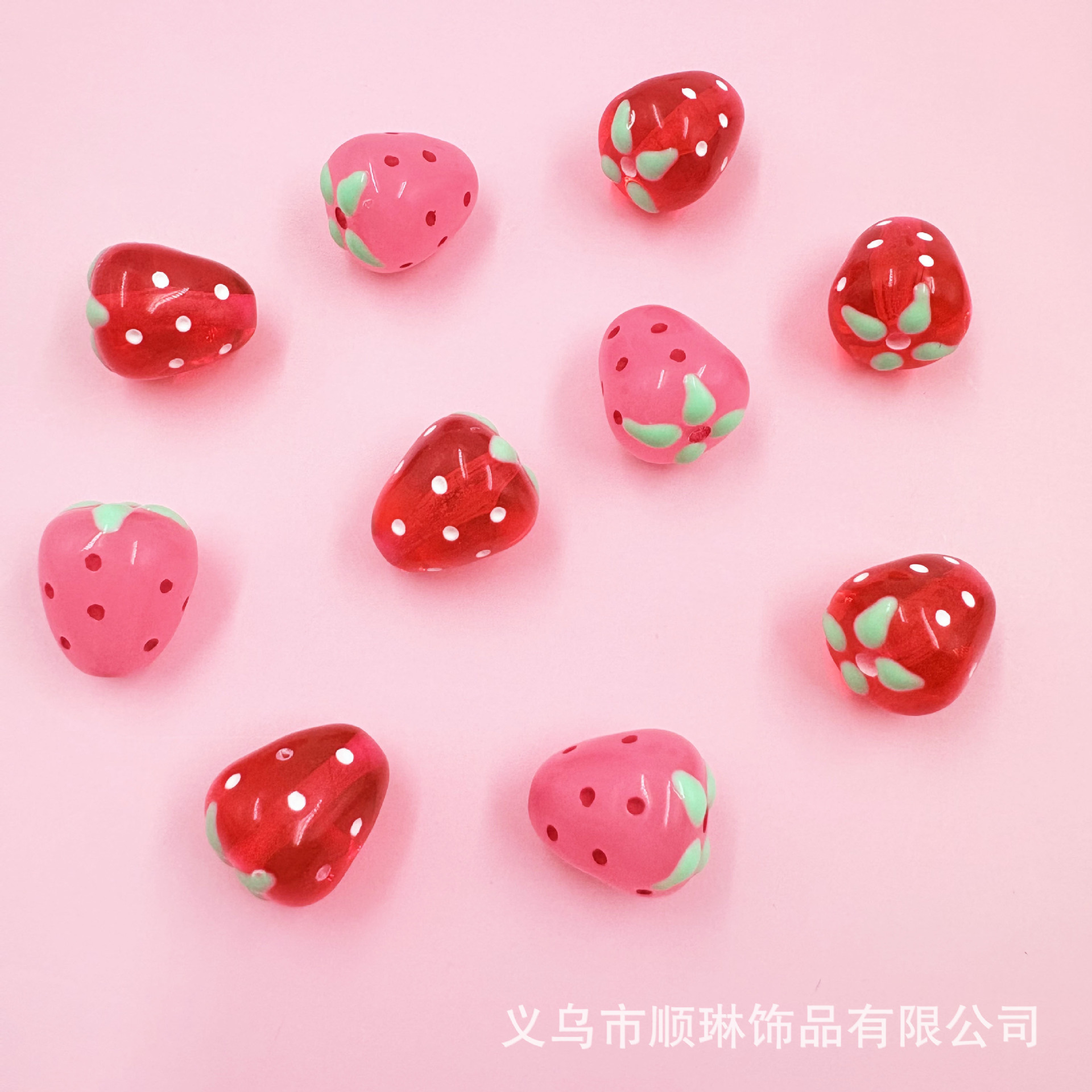 Sales, , Acrylic Oil-drip Vertical Hole 3d Strawberry Accessories, Diy...