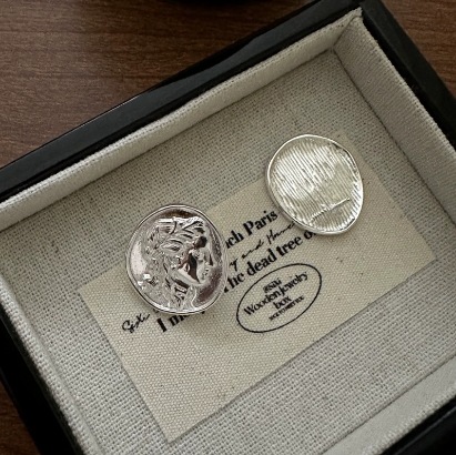 Anello con moneta raffigurante l'industria pesante in versione coreana pura per le donne, anello alla moda in stile INS semplice, gioielli in argento,_voghion.com
