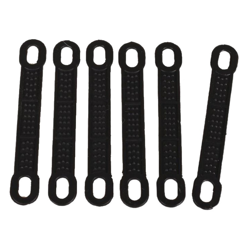 Percha de ropa directa de fábrica especial grande silicona doble agujero antideslizante tira alta transparente doble agujero silicona antideslizante cubierta antideslizante cuero