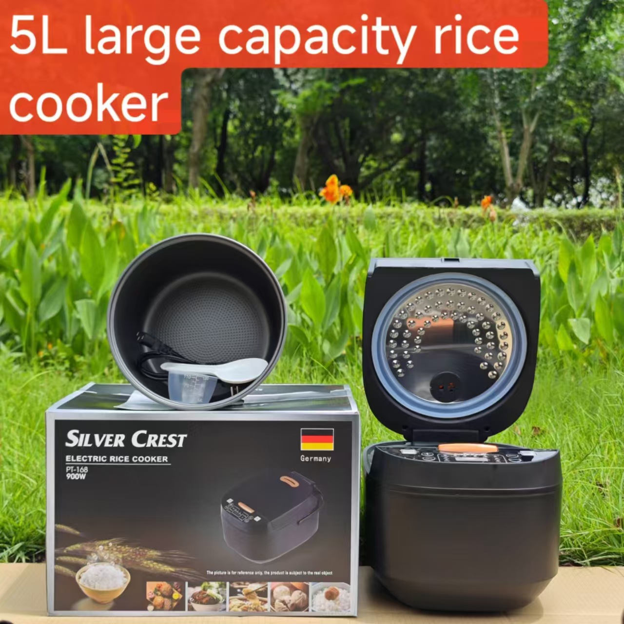 5L Rice Cooker Rice Cooker Household Smart Rice Cooker Large Capacity Appointment Timer Cross-Border British Standard European Standard