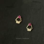 迷你可爱风s925纯银耳钉