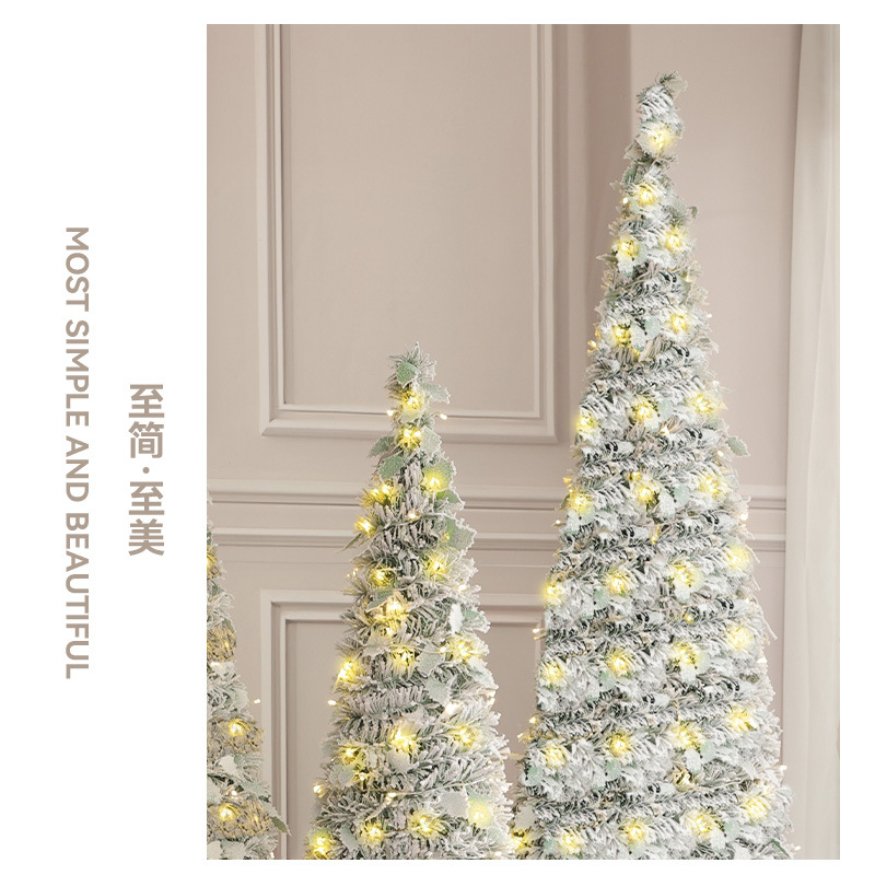 Árbol de Navidad decoración del hogar árbol de Navidad plegable árbol de nieve Paquete Grande decoración de Navidad