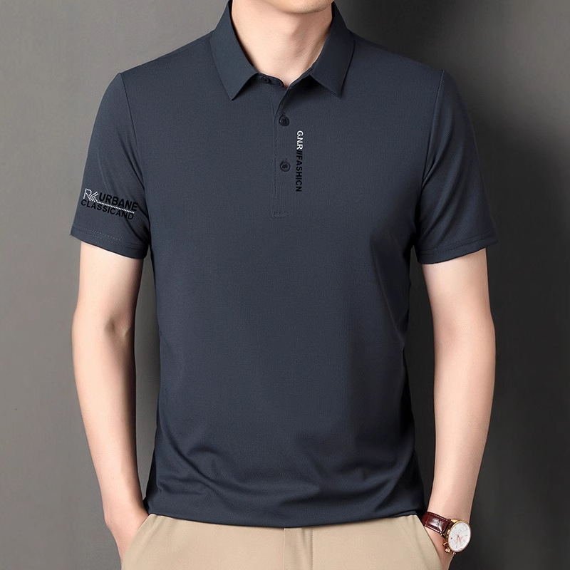 Men's 2025 Summer New Breathable Cross-border Explosions Short-sleeved High-end Business Casual Thin Comfortable Polo Shirt Men's 2025 Summer New Breathable Cross-border Explosions Short-sleeved High-end Business Casual Thin Comfortable Polo Shirt