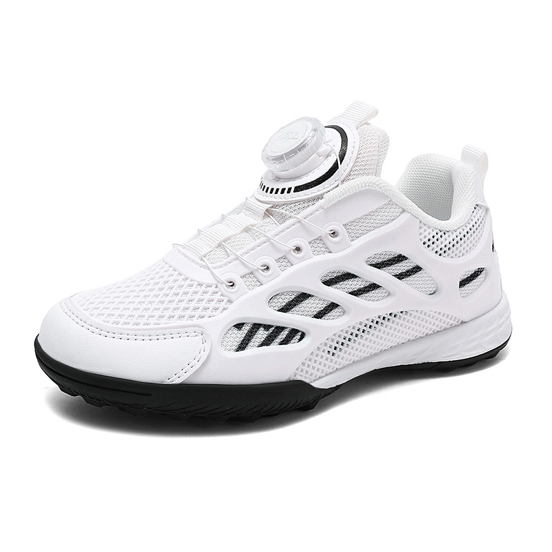 Nuevos zapatos de fútbol de clavos infantiles transfronterizos zapatos de fútbol de entrenamiento al aire libre de estudiantes primarios zapatos antideslizantes botones zapatos de fútbol mayoristas