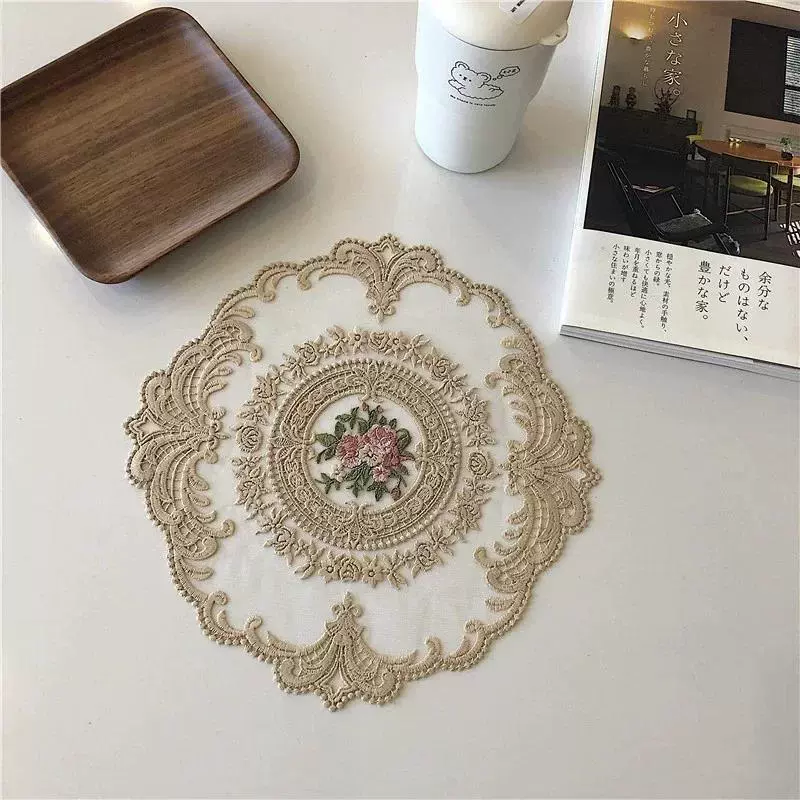 Nordic stylemat lace embroidry table cloth