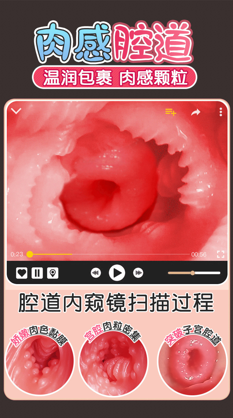 Male Masturbator Cup with Vagina and Buttocks Mold, TPE, Manual Use, Non-Inflatable — detail image 4