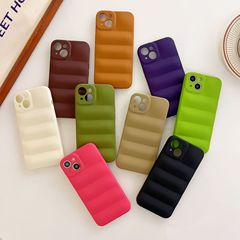 秋冬高級感波浪紋適用蘋果14promax手機殼iPhone13/12潮11小眾in