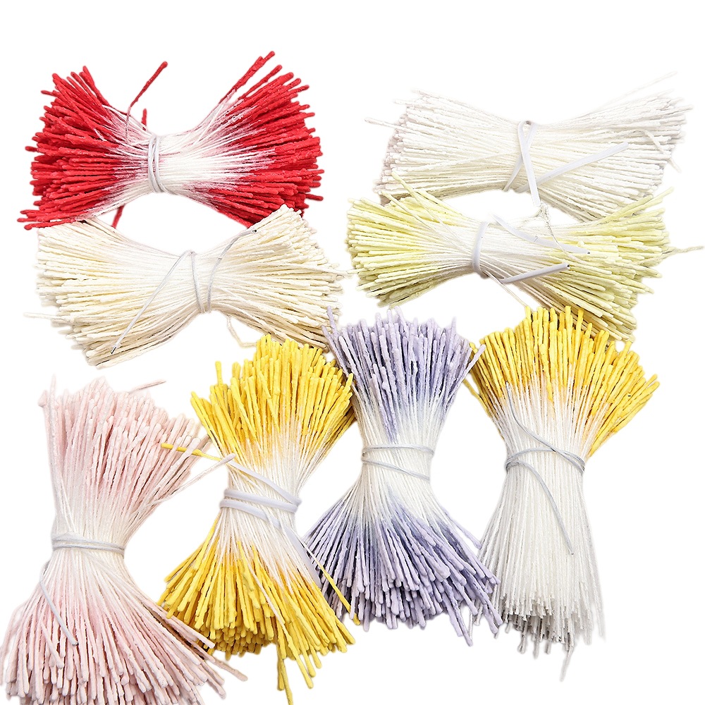 0.1cmの模擬フォンダン花芯、細長い花びら、石膏粉、手作りDIYヘアピン、花型素材、アクセサリー