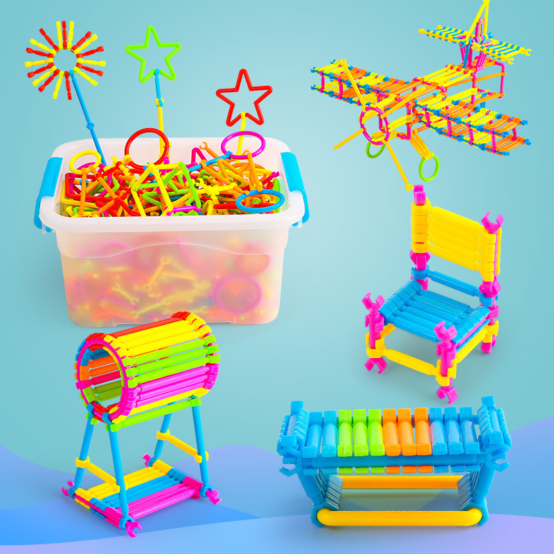 138 Smart Stick Building Blocks Custom Children's puzzle building blocks desktop puzzle toys plastic handmade toys