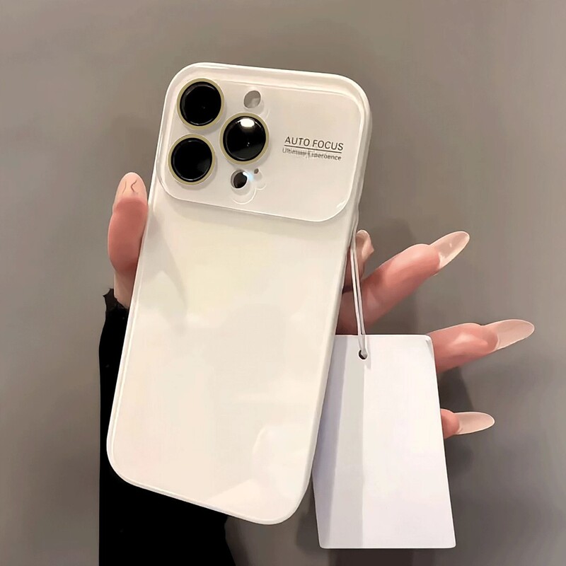 Suitable for Apple 18Promax Mobile Phone Case Iphone17 Large Window Ice-Sense Glass Case 14 Simple Pure Color 13 Trendy Suitable for Apple 18Promax Mobile Phone Case Iphone17 Large Window Ice-Sense Glass Case 14 Simple Pure Color 13 Trendy