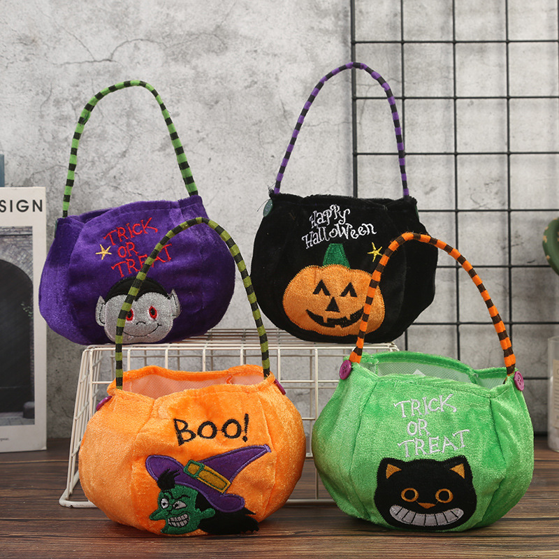 Halloween Pumpkin Cat Cloth Party Gift Wrapping Supplies display picture 1
