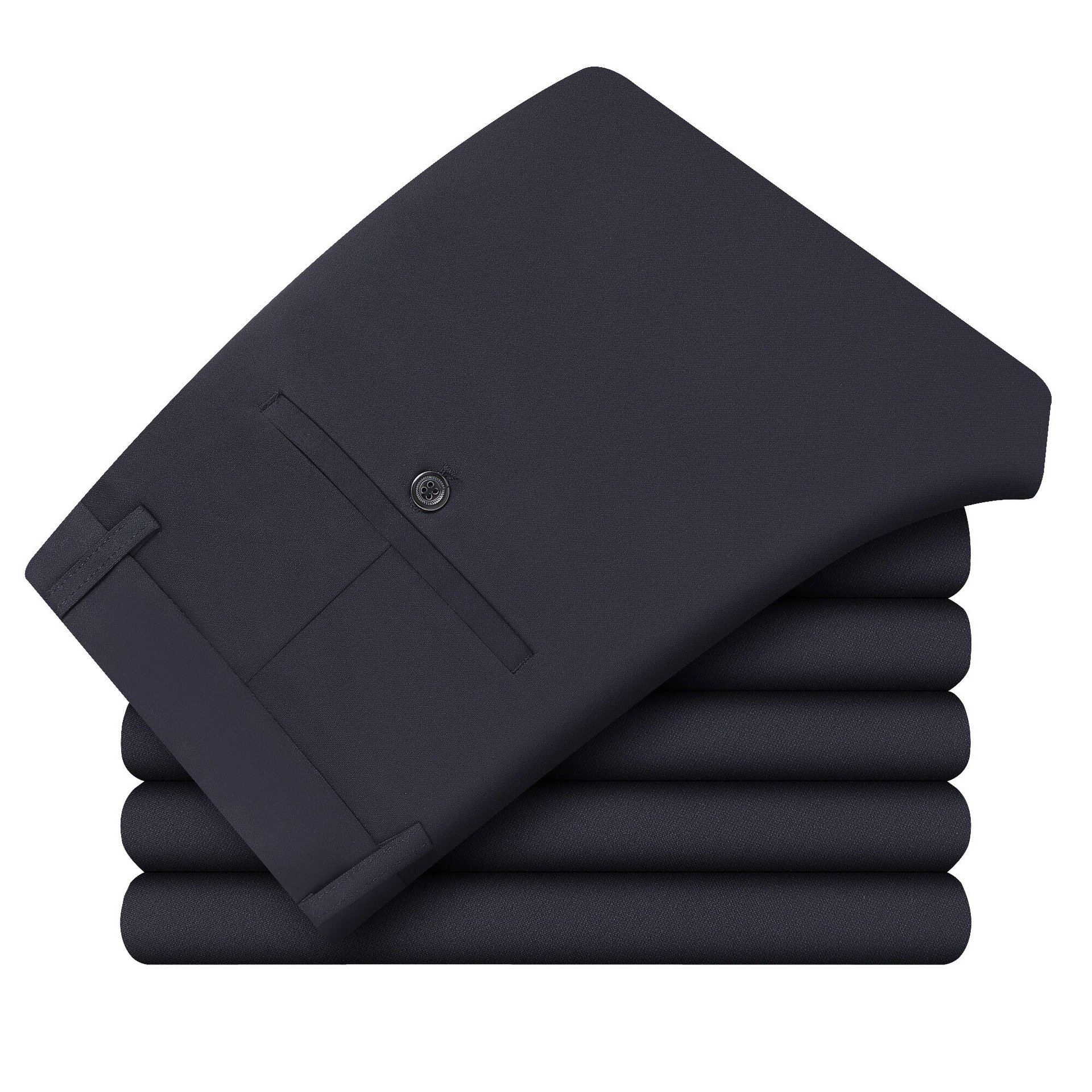 Otoño e invierno pantalones casuales gruesos para hombres de mediana edad pantalones sueltos pantalones de papá elásticos pantalones de mediana edad y ancianos pantalones de hombre de seda de hielo pantalones de hombre image 9