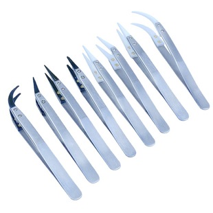Factory Direct ceramic tweezers replaceable pointed round head high temperature resistant ceramic head heating wire wire wire adjusting metal Nie