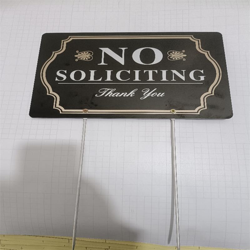 亚马逊外贸pvc双面反光遛狗警示牌 狗狗警示牌花草牌厂家销售