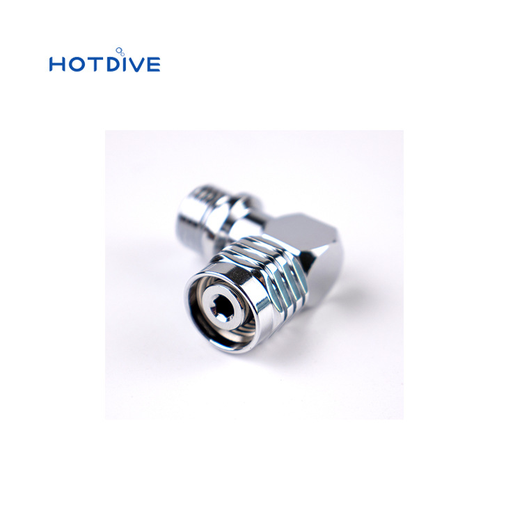 HOTDIVE buceo volver mosca chaqueta lateral colgando adaptador de cabeza secundaria 90 grados