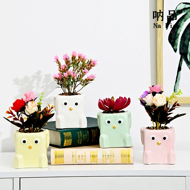 Na контактный керамический цветочный горшок Новый шар керамический цветочный горшок для суккулентов Внешняя торговля Экспорт трансграничные эксклюзивные поставки