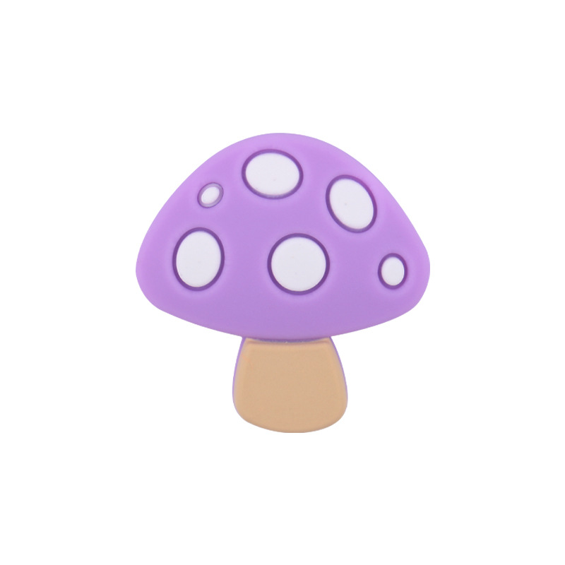 Nuevo bebé suministros de dibujos animados seta de silicona mordedor creativo DIY bebé molar pezón cadena mordedor pequeños accesorios