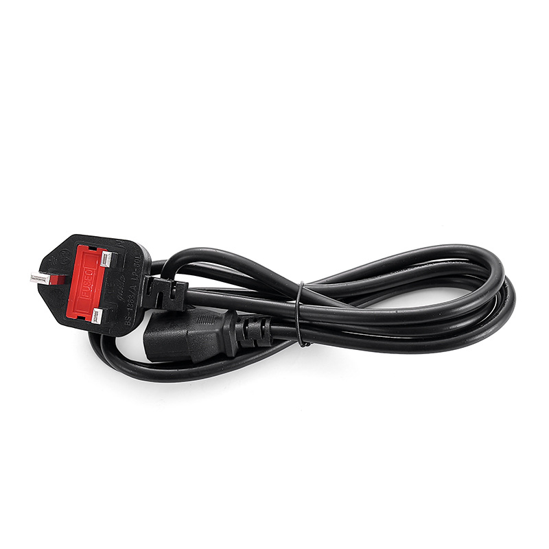 Directo de fábrica enchufe estándar británico cable de alimentación estándar británico estándar tres enchufe cable de alimentación estándar británico cola cable de alimentación 1,5 m