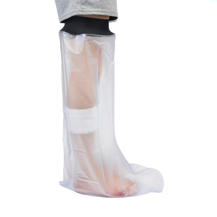 廠家直營無環(huán)成人小腿繃帶沐浴洗澡受傷骨折防水保護套