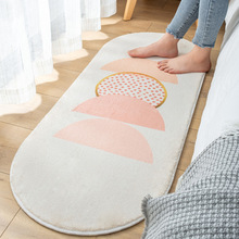 批發仿羊絨家用地毯現代簡約機器織造客廳卧室可機洗腳墊地墊地毯