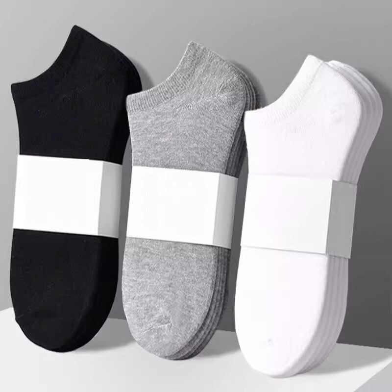Men's low-cut ankle socks spring/summer autumn socks thin low-top sports men's socks black white gray pure color socks black and white Men's low-cut ankle socks spring/summer autumn socks thin low-top sports men's socks black white gray pure color socks black and white
