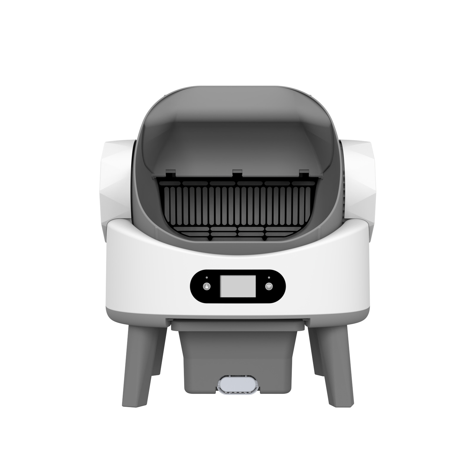 La maceta de arena inteligente para gatos está completamente cerrada, los gatos limpian automáticamente los baños, los baños para gatos semiabiertos tienen una gran capacidad en la fábrica de chaohong.