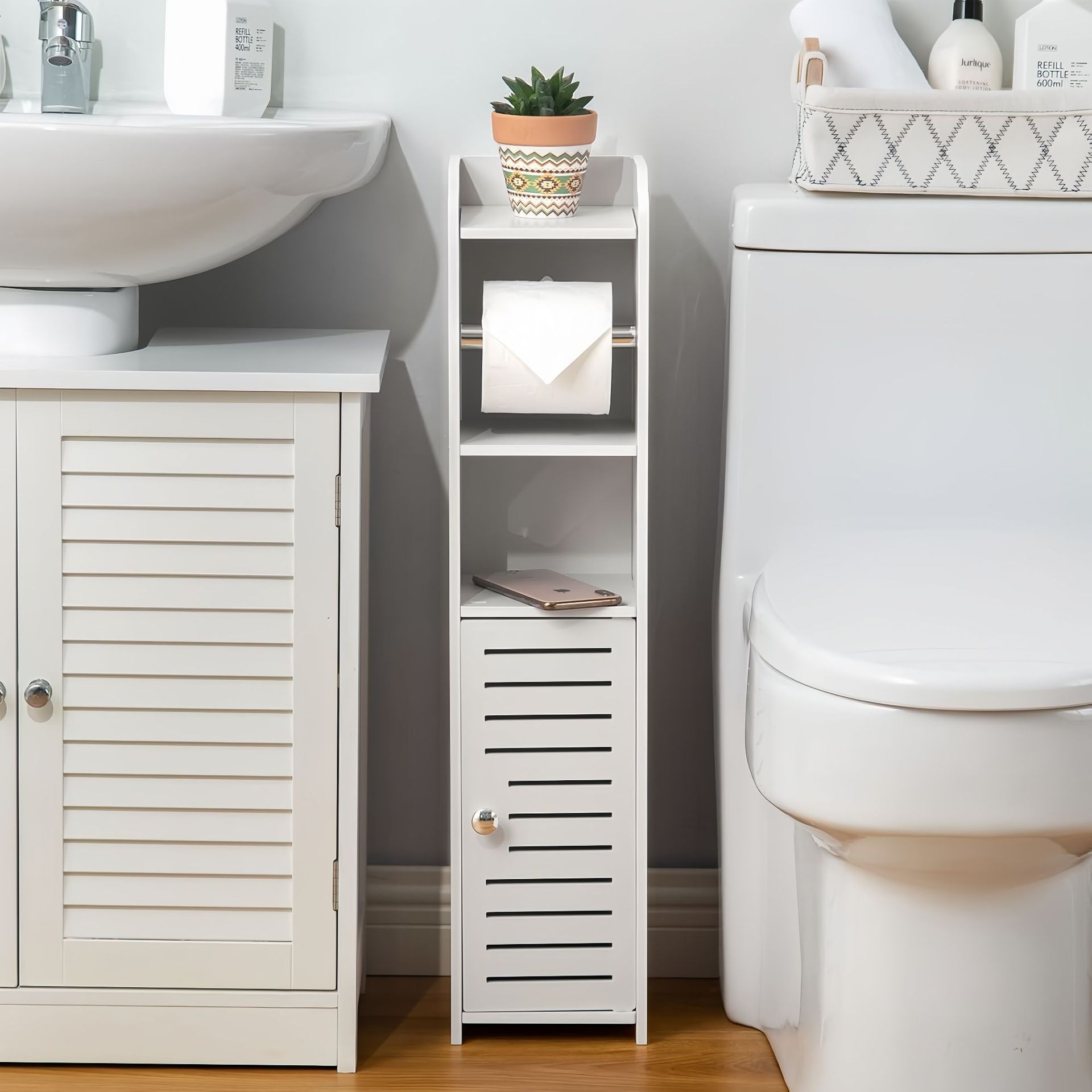 Gabinete de almacenamiento de hendidura transfronteriza estante de baño armario de baño armario de cajón armario de cocina ultra estrecho