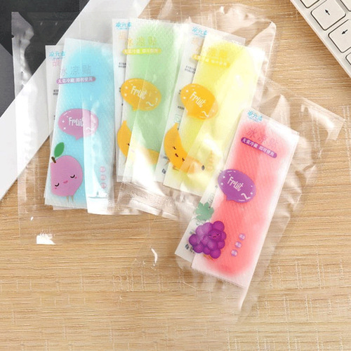 Fruity flavored cooling patch, cute heat-relieving cooling patch, summer student military training cooling ice patch, cartoon cooling patch