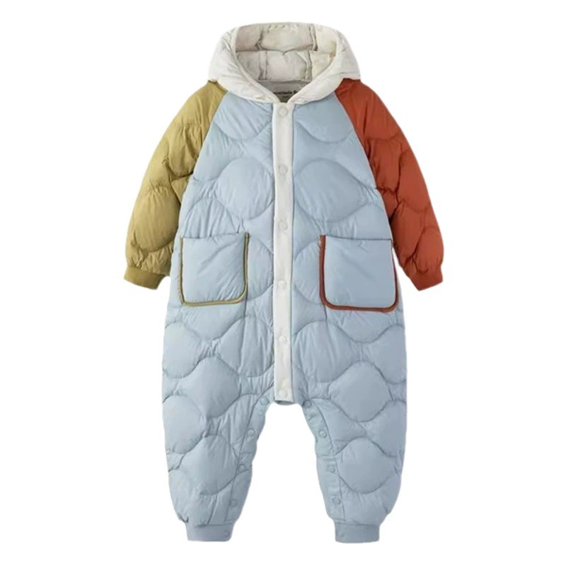 Подбор цветов Детский пуховик мужской и женский детский зимний комбинезон Теплая Верхняя одежда Balabei Pomelo ползунки