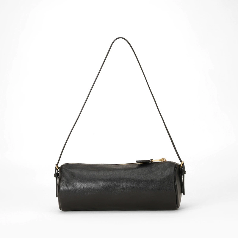 Pens holder, retro one-shoulder bag, genuine leather