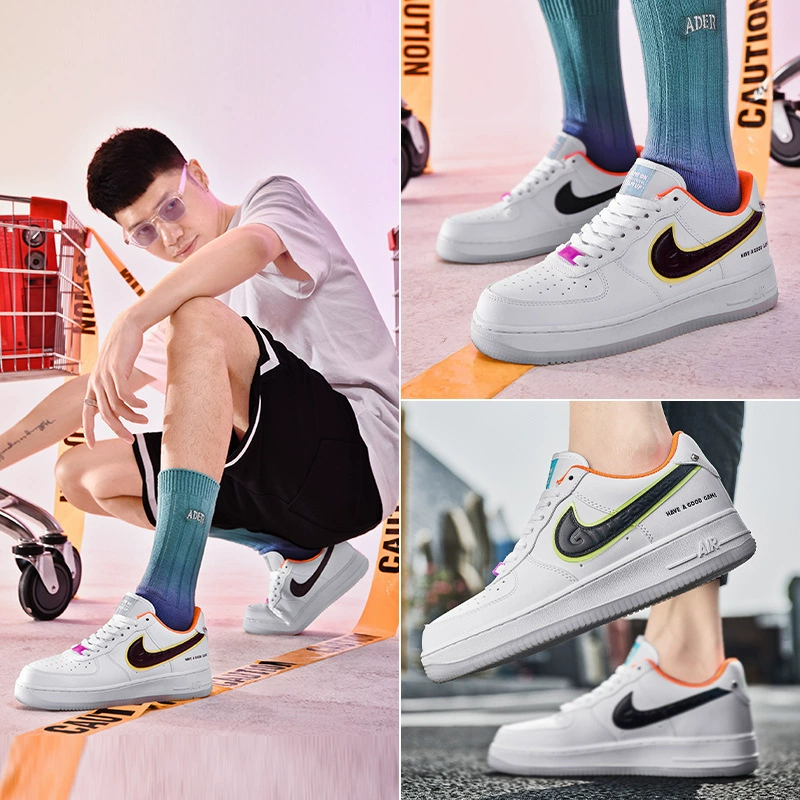 Кроссовки Nike Air Force 1, Air Jordan, белые, спортивная обувь для отдыха, универсальная дышащая обувь, прямые продажи с фабрики