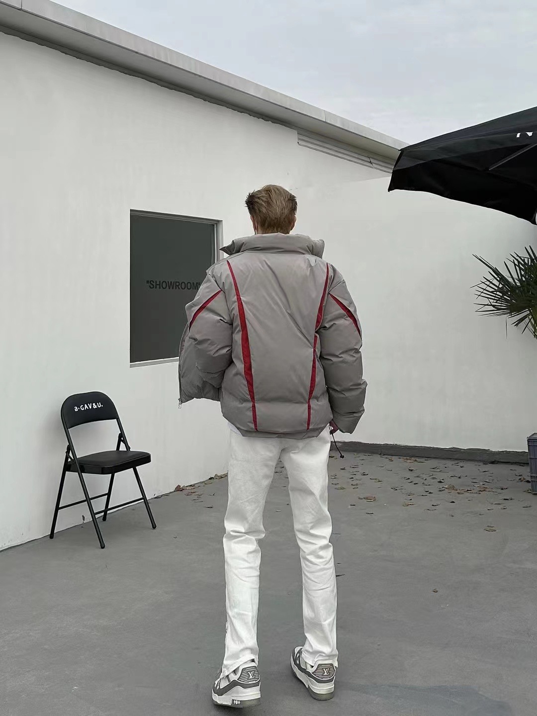 Estilo funcional americano pareja ropa de algodón acolchada marca de moda de los hombres de invierno nueva calle alta creativo engrosada abrigo de algodón Suelto