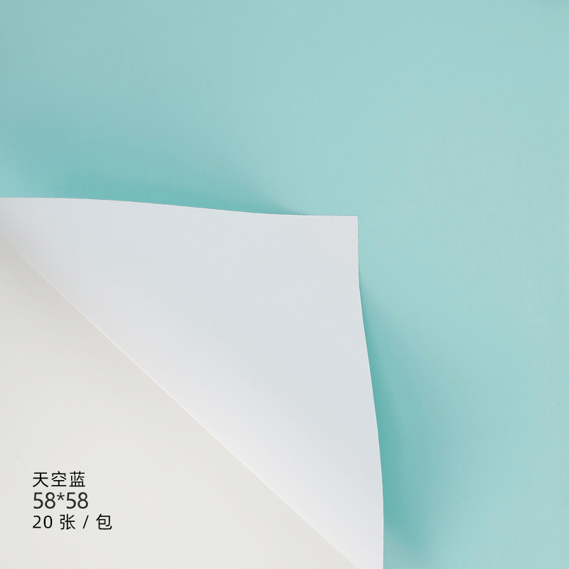 Tangde fábrica directa de doble cara de dos colores papel Ouya engrosada impermeable regalo flor papel de embalaje al por mayor