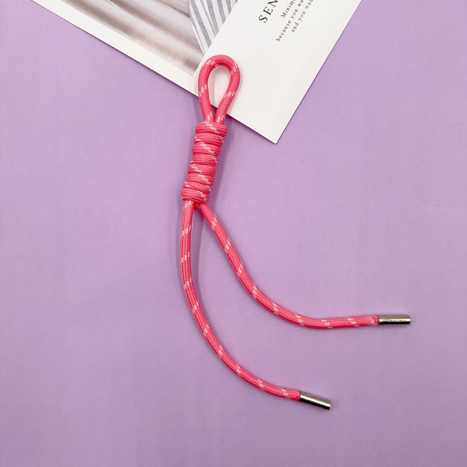 New Hot-Selling Handmade Woven Phone Lanyard, Anti-Lost, Adjustable, Two-Color Woven Lanyard, Fashionable and Versatile, Wholesale Accessories