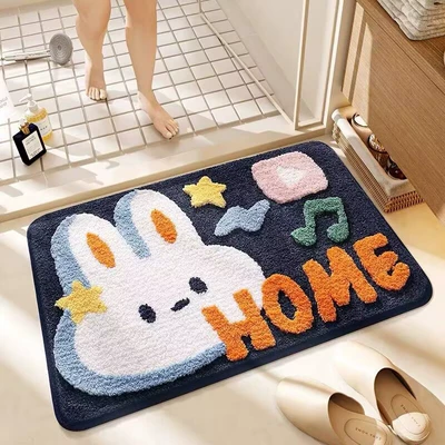 Avtomobil döşəmə paspasları — Mat, Toilet Household Mat, Entrance - musical-bunny-4060cm-imitation-cashmere