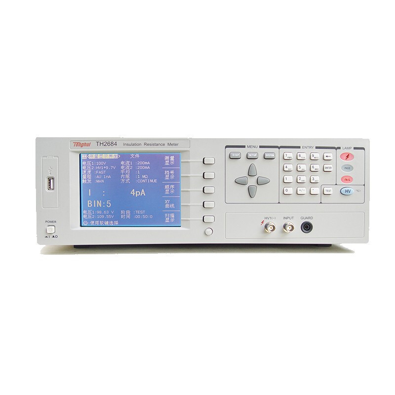 同惠A绝缘电阻仪高阻计微弱信号充电电流超低漏电可编程