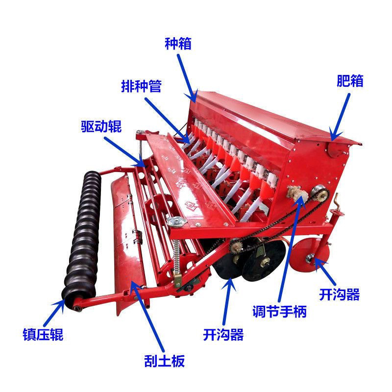 小麦施肥播种一体机旱稻大豆苜蓿播种机2024新款播种机农用播种机