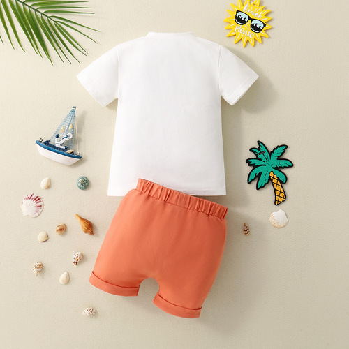 Baby and Toddler Unisex Big Sister/Brother Cotton T-Shirt and Shorts Set