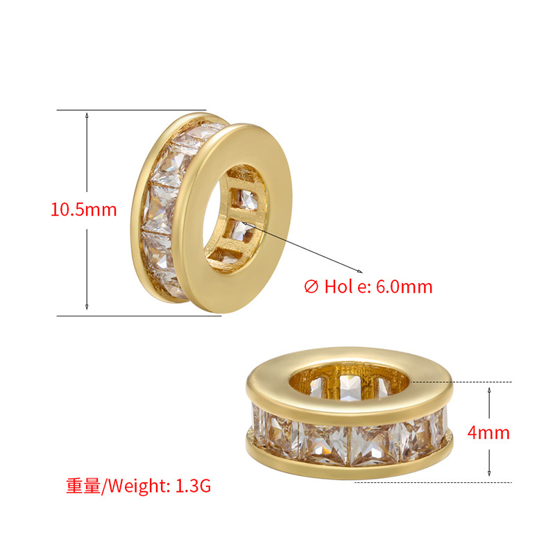 4g Weight Copper Material Plating Design White, Gold Color Copper 4