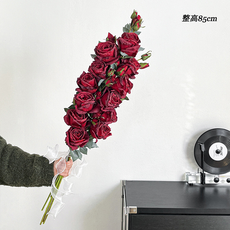 1m 빅 레드 시나 장미 꽃다발