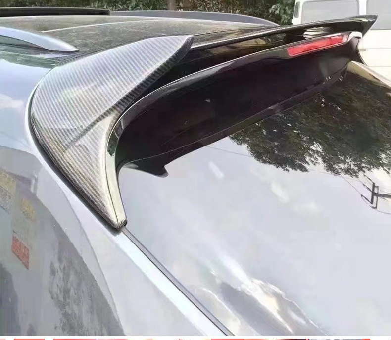 Suitable for Porsche Macan Carbon Fiber Roof Wing and Rear Wing Modification, No-Drill Exterior Accessories, Fixed Wind Wing 14-25