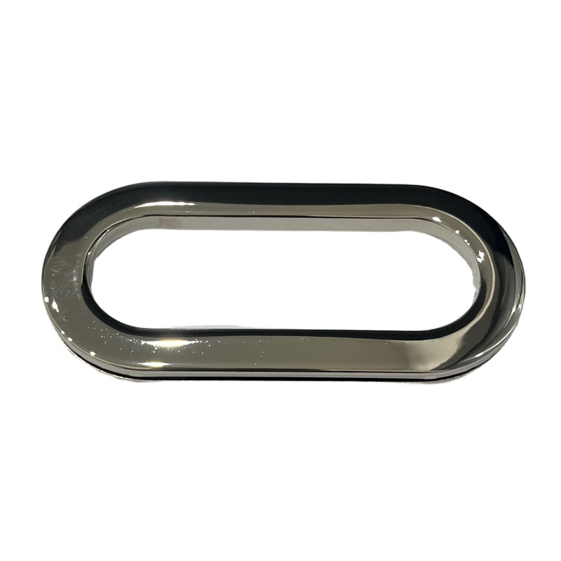 Caja de almacenamiento de botón de ojo de pollo anillo de mano de metal caja de almacenamiento de automóviles botón de mano de ojo de aire oval de mano de mano
