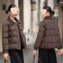 大码新款秋冬翻领棉服