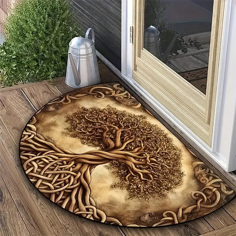 TEMU Amazon venta caliente transfronteriza tapete semicircular americano retro