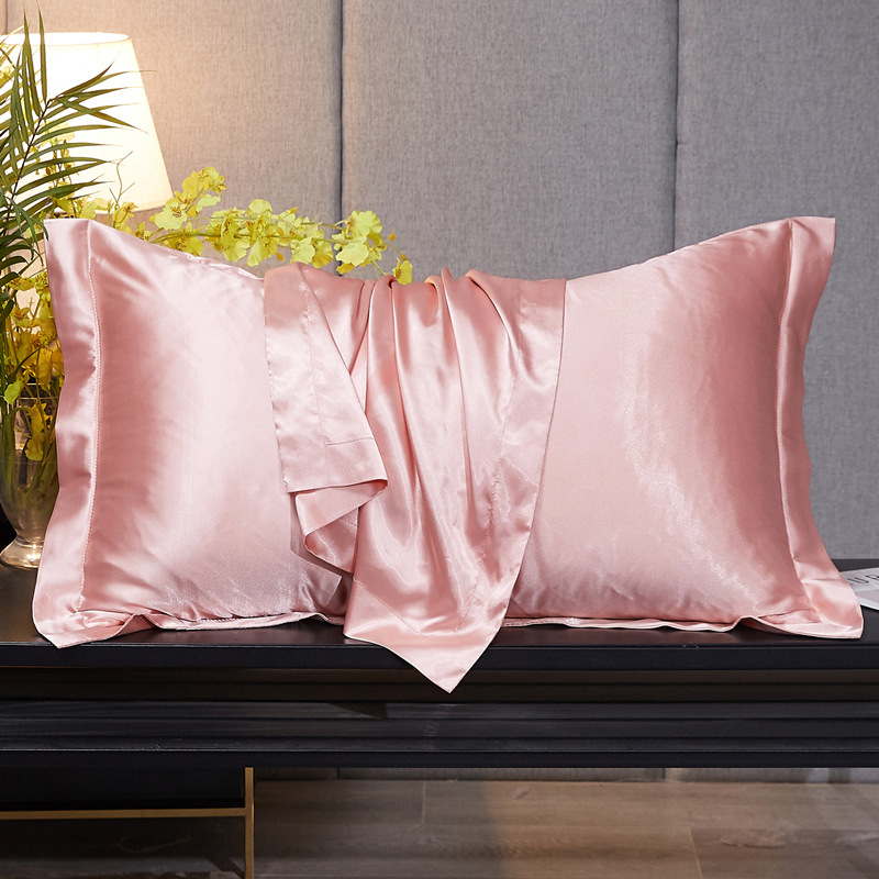 30姆米真丝枕套纯色丝绸美容枕头套冰丝桑蚕丝单人枕芯套