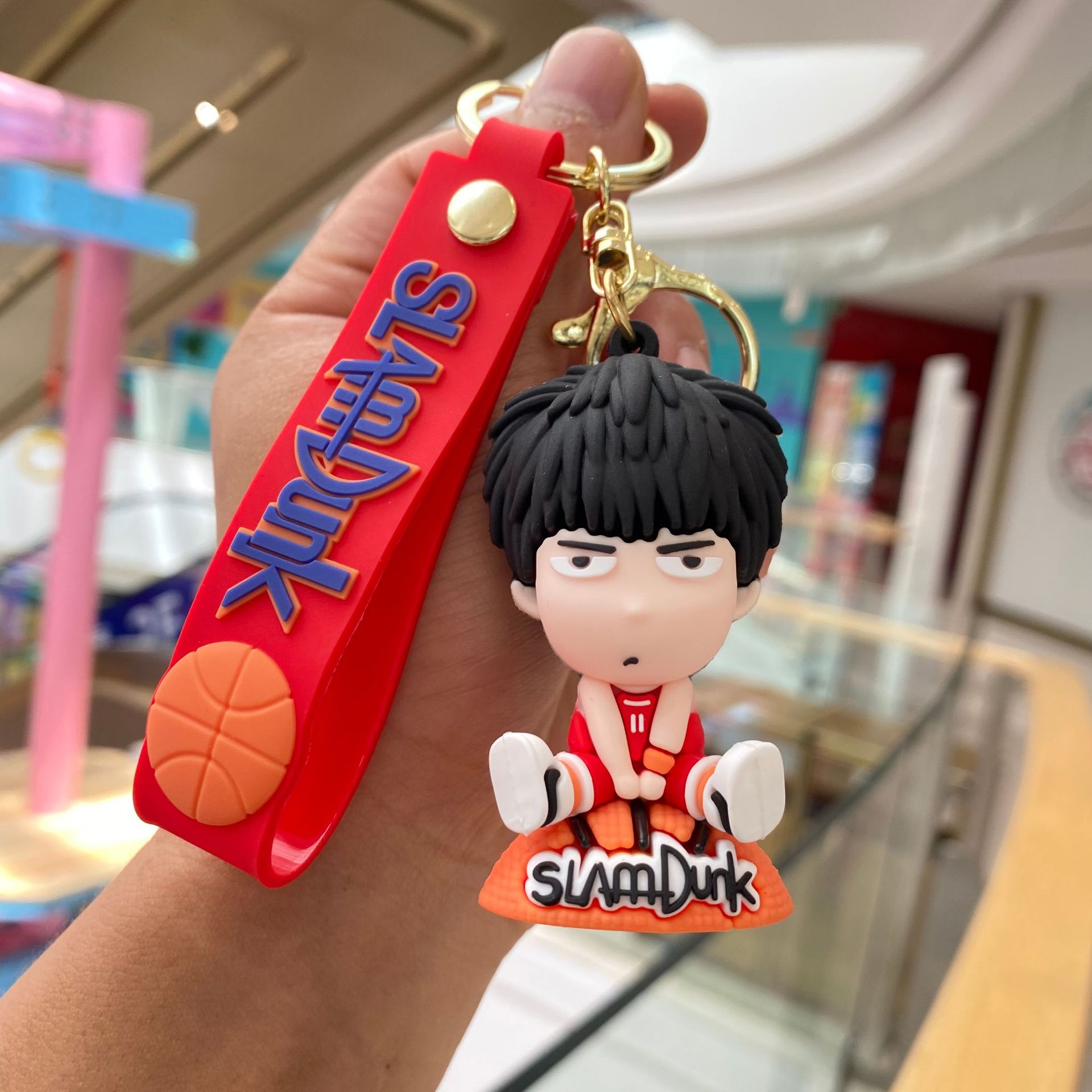 Classic Slam Dunk llavero muñeca de baloncesto Cherry Blossom Road Liuchuan Arce coche colgante bebé captura la máquina pequeño regalo