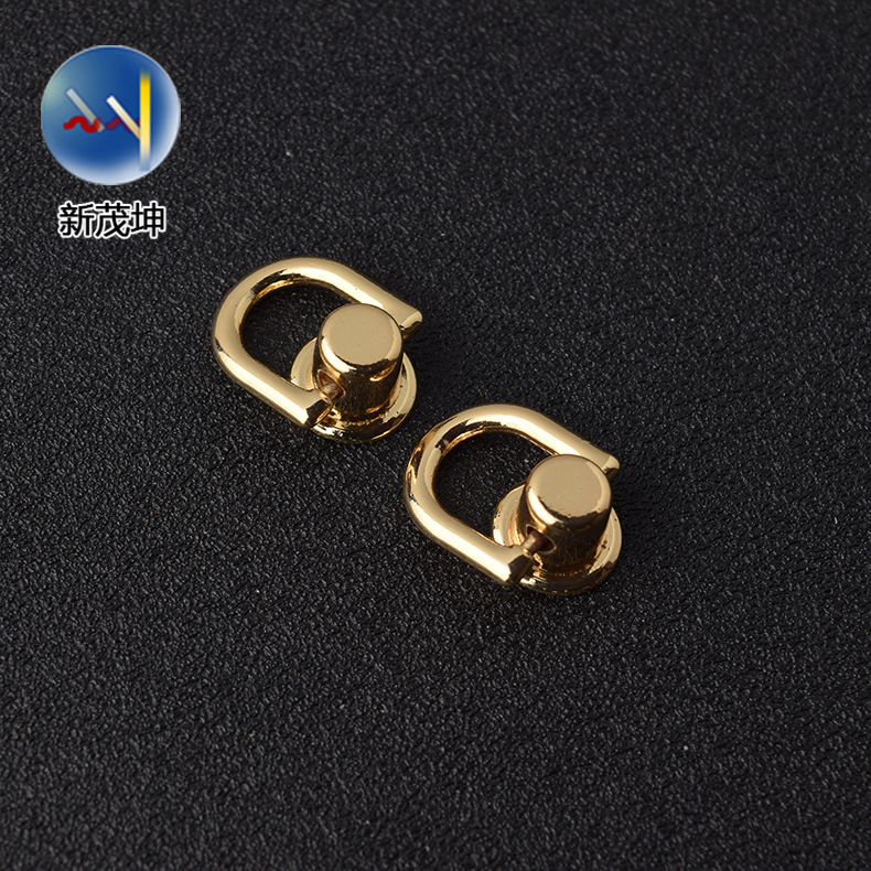 En stock con anillo Heshang cabeza colgante hebilla pistola negro pezón clavo colgante hebilla teléfono móvil Shell colgante hebilla joyero mango decorativo clavo